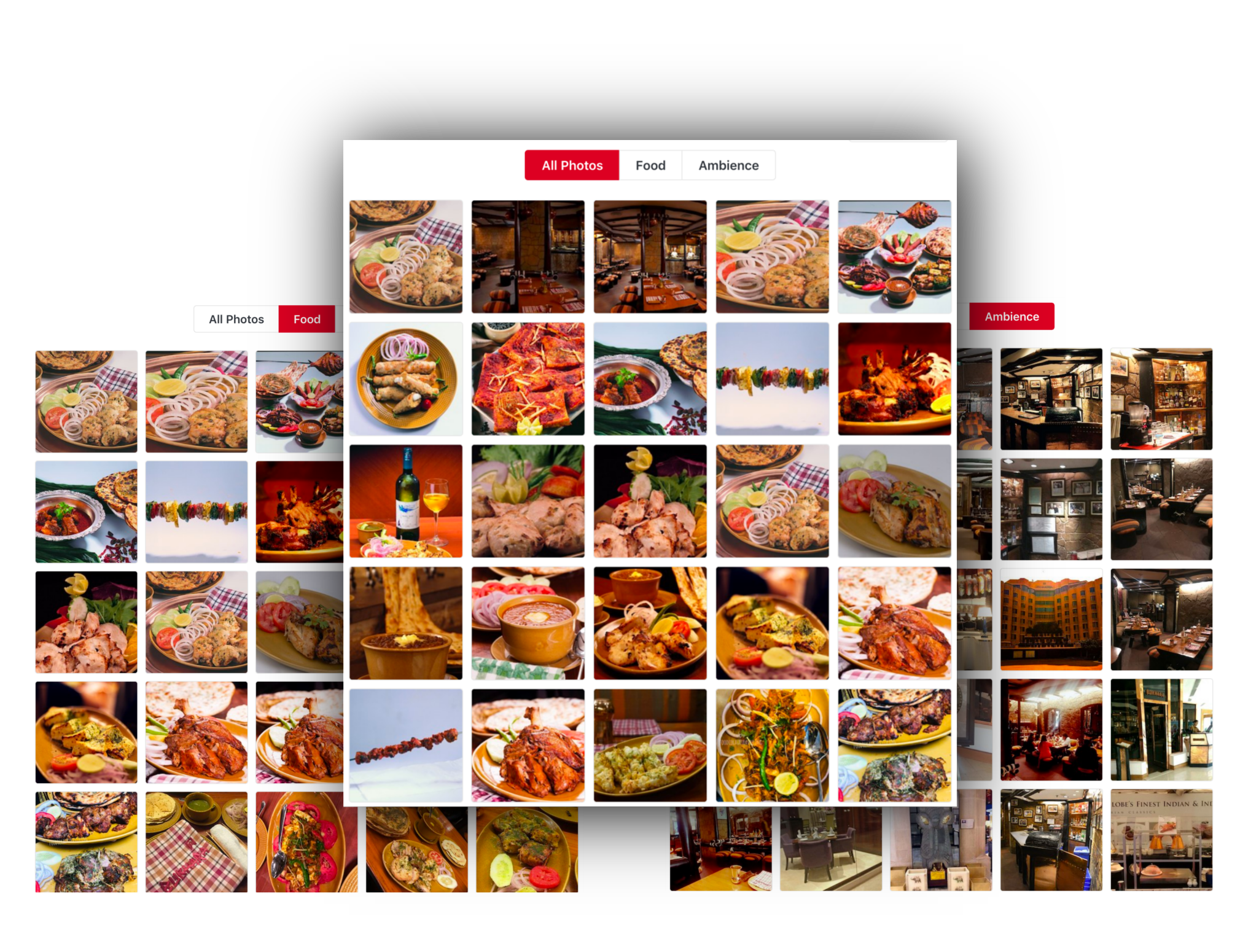 Food Ambiance - results before and after classification